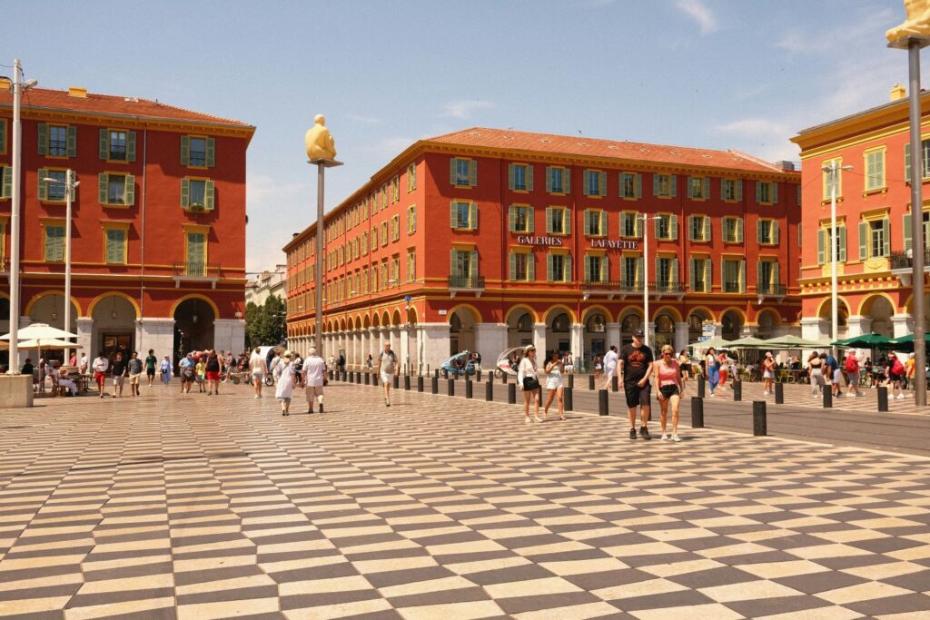 French Riviera: Place Messena in Nice, France